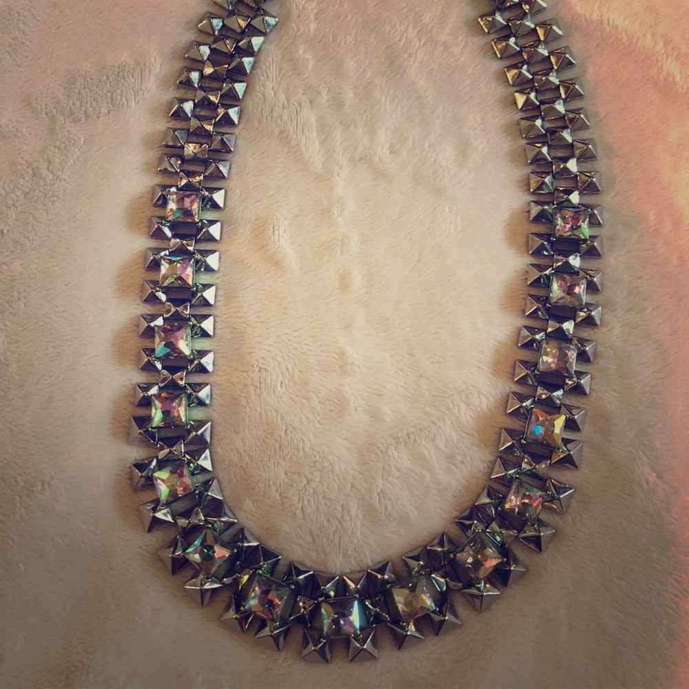 J. Crew silver necklace.